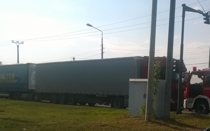 Három kamion ütközött Gájban