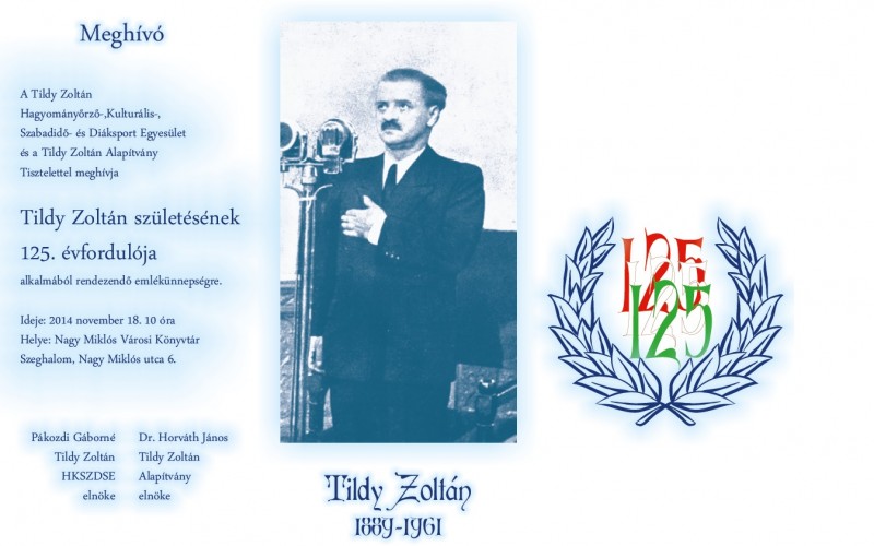 Tildy Zoltán emlékünnepség