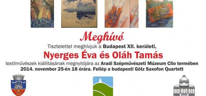 Budapesti textilművészek kiállítása Aradon