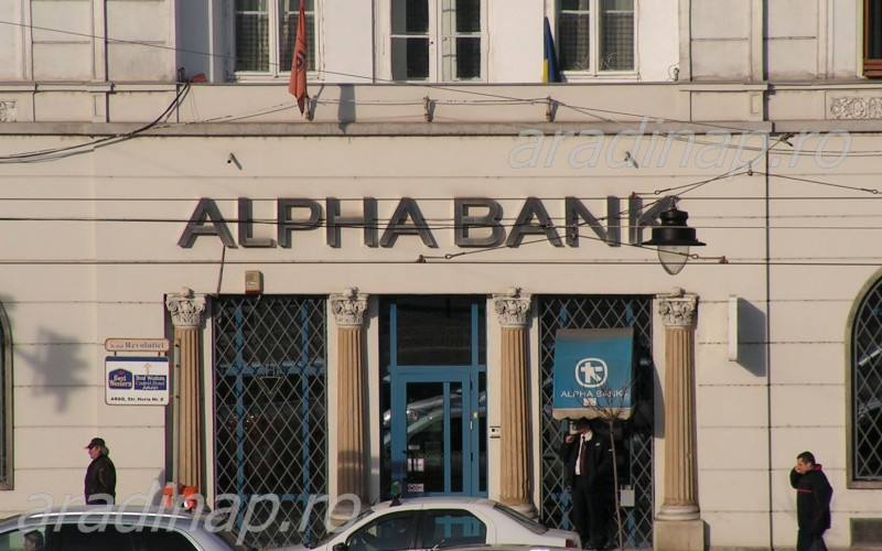 Bezárt az Alpha Bank aradi fiókja