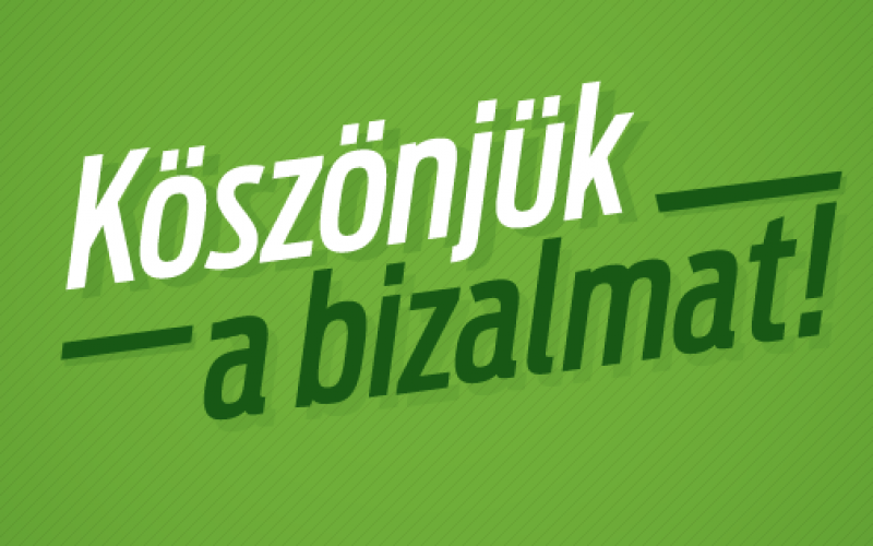 Köszönet a választásokon való részvételért!