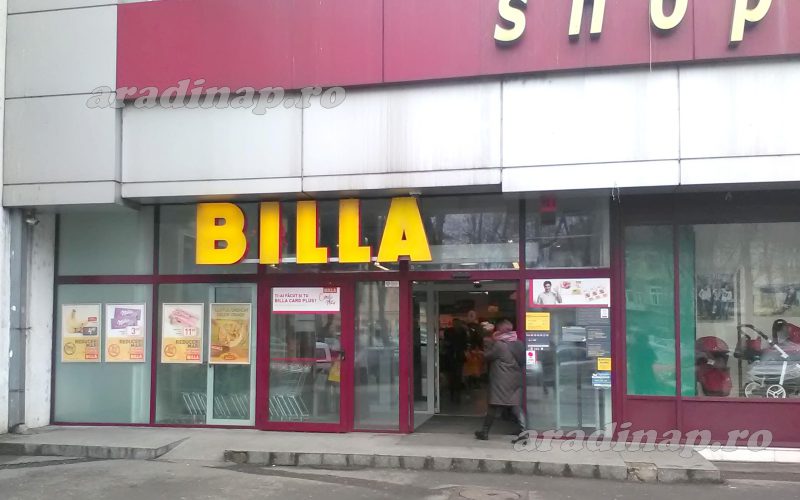 Aradon is rajtol a Billa szupermarketek átfestése