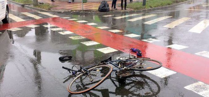Kerékpárost ütött el egy taxis
