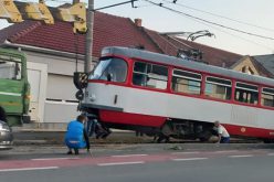 Ismét kisiklott egy villamos Mosóczon