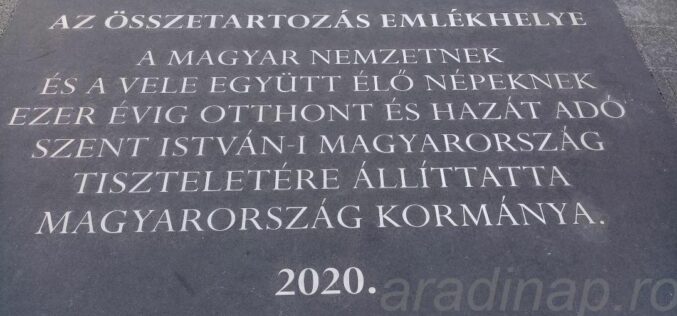 Az Öszetartozás emlékhelye: megkerestük Aradot