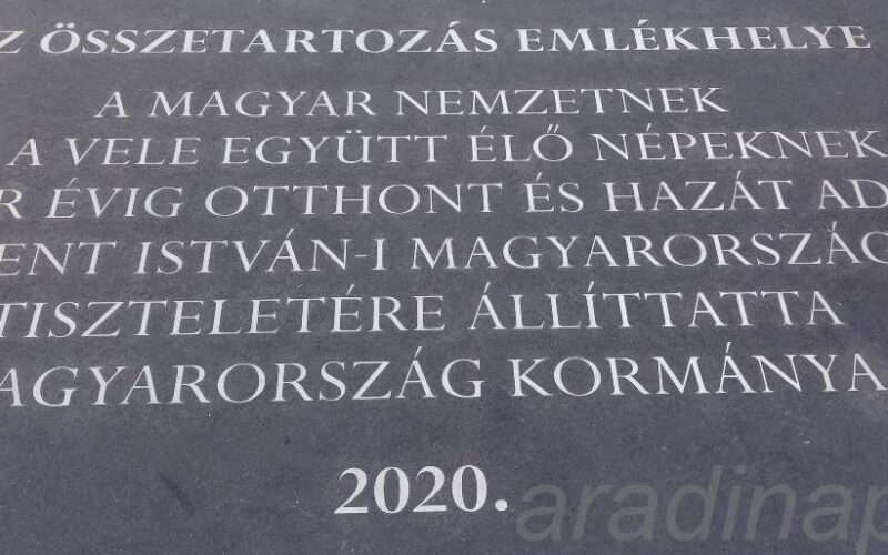 Az Öszetartozás emlékhelye: megkerestük Aradot