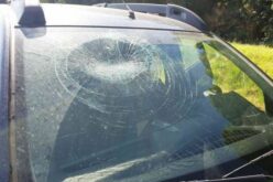 Üveggel törte be a környezetvédők gépkocsijának szélvédőjét