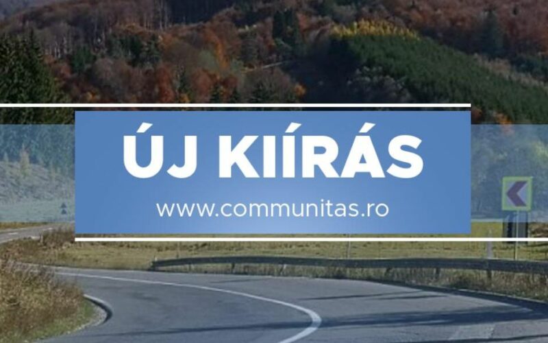 Új pályázati kiírások a Communitasnál