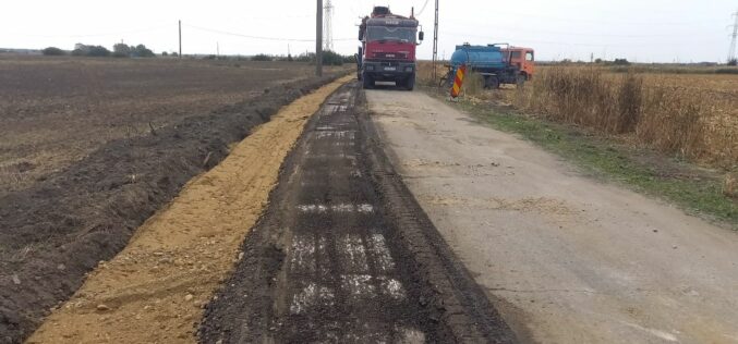 Mezőgazdasági utak aszfaltozása Pécskán