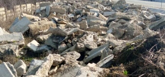 Illegális törmelék-lerakó Selénden